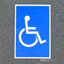 路面80　路面標識　「身障者マーク」　450×300㎜